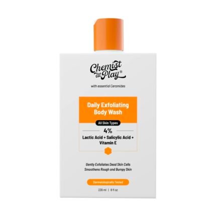 Chemist At Play 4 Percent lactic + Salicylic Acid+ vitamin E Exfoliating Body Wash 236ml