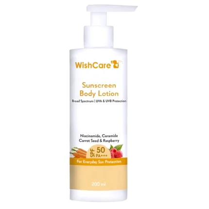 Wishcare Sunscreen Body Lotion SPF50 PA+++ Broad Spectrum 200ml