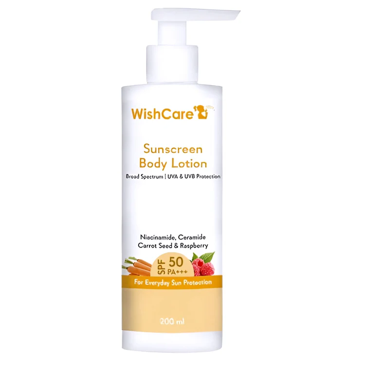 Wishcare Sunscreen Body Lotion SPF50 PA+++ Broad Spectrum 200ml Wishcare Sunscreen Body Lotion SPF50 PA+++ Broad Spectrum 200ml