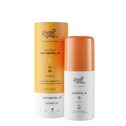 Chemist at Play UnderArm Roll On with 5% AHA 40ml (peach)