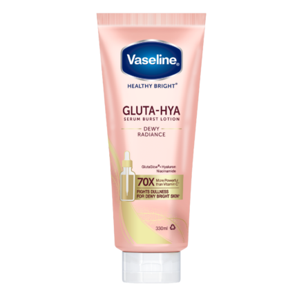 Vaseline Healthy Bright Gluta-Hya Serum Burst Lotion Dewy Radiance 300ml (70X)